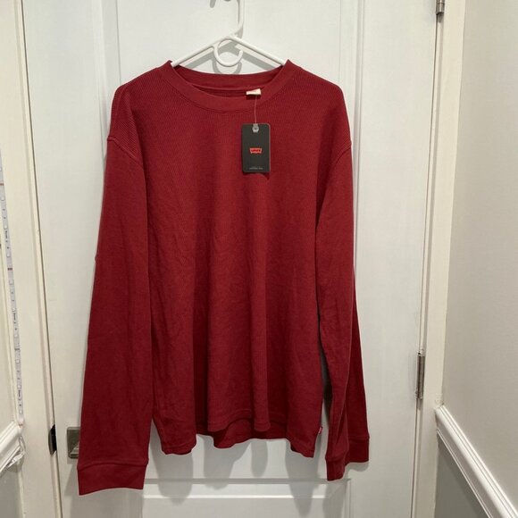 Levi's mens long sleeves t-shirt, New with Tag, red sizeXL - Picture 1 of 8